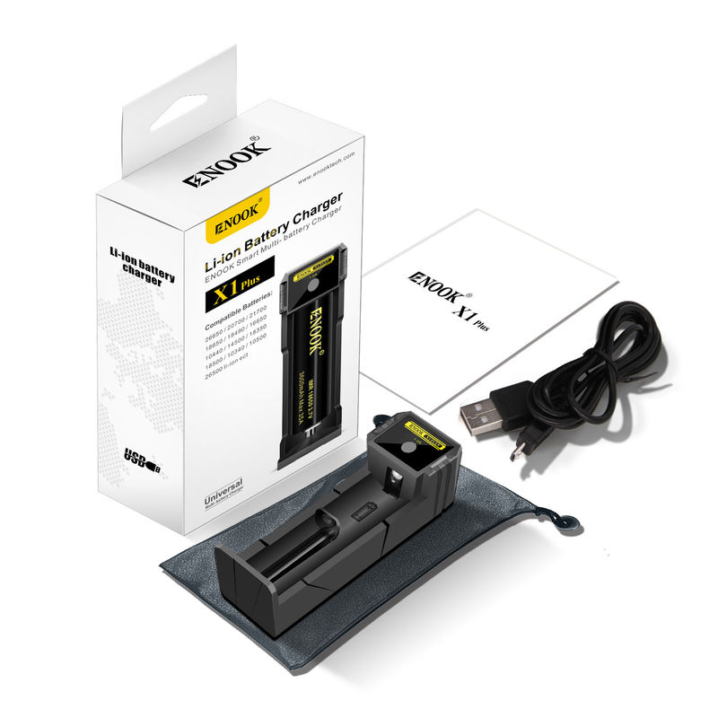 DC 5V 1A Lithium-Ionen-Batterie-Ladegerät kompatibel mit 26650 20700 21700 18650 Batterie