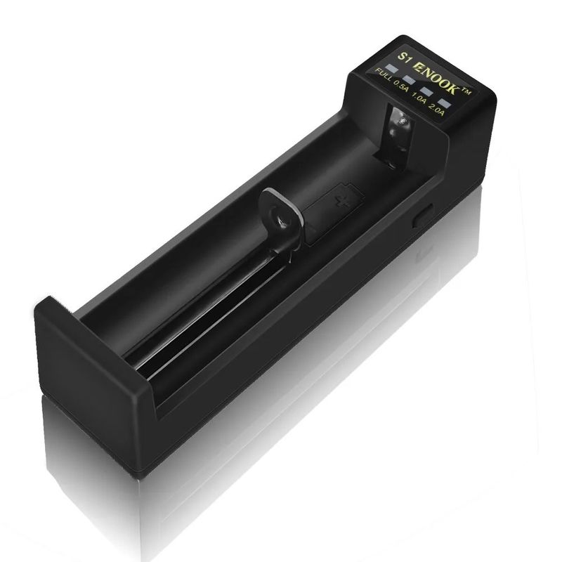 Gleichstrom 4,2 V Li-Ionen-Batterielader Smart Multi-Ladegerät mit 2A 1A 0,5A Strom