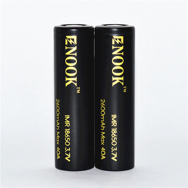 Enook Hochentladungsrate 18650 Globusbatterie Enook 18650 2600mAh 40A 18650 Lithium-Ionen-Batterie
