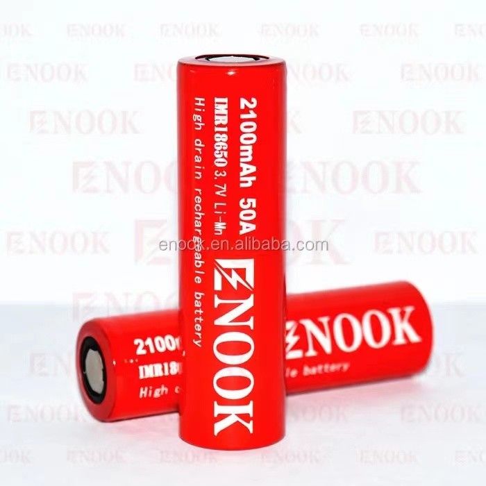 Tragbare 18650 Li-Ionen-Batterie mit hohem Abfluss 2100mAh 3.7V Max 50A mit flacher Oberfläche