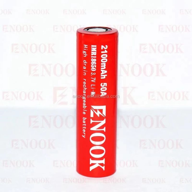 Tragbare 18650 Li-Ionen-Batterie mit hohem Abfluss 2100mAh 3.7V Max 50A mit flacher Oberfläche