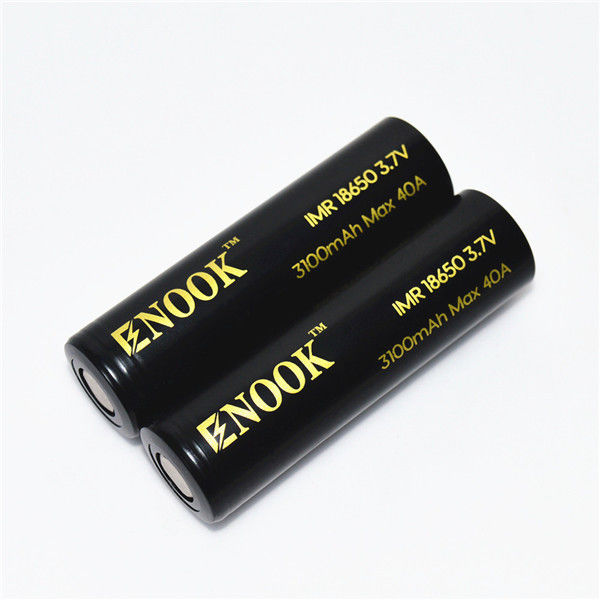3100mAh 3.7V 18650 Knopf-Top Li-Ionen-Batterien 40A Hochentladung Wiederaufladbare Batterie