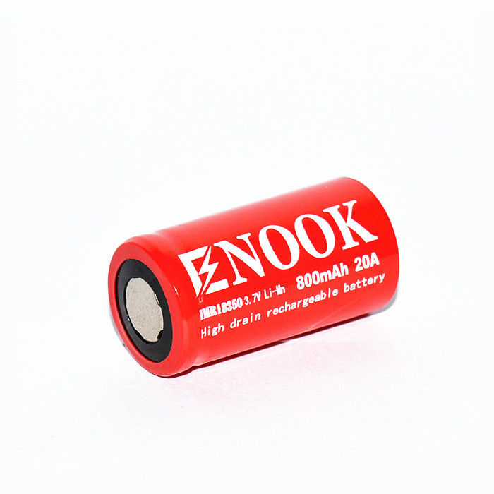 Wiederaufladbare IMR Li-Ionen-Batterie 800mAh 20amp 18350 Li Mn-Batterie für Taschenlampe