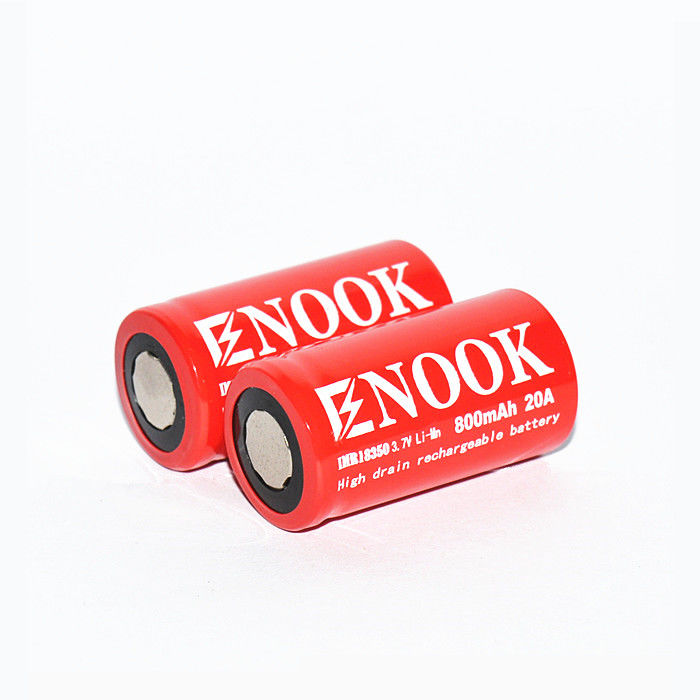 Wiederaufladbare IMR Li-Ionen-Batterie 800mAh 20amp 18350 Li Mn-Batterie für Taschenlampe