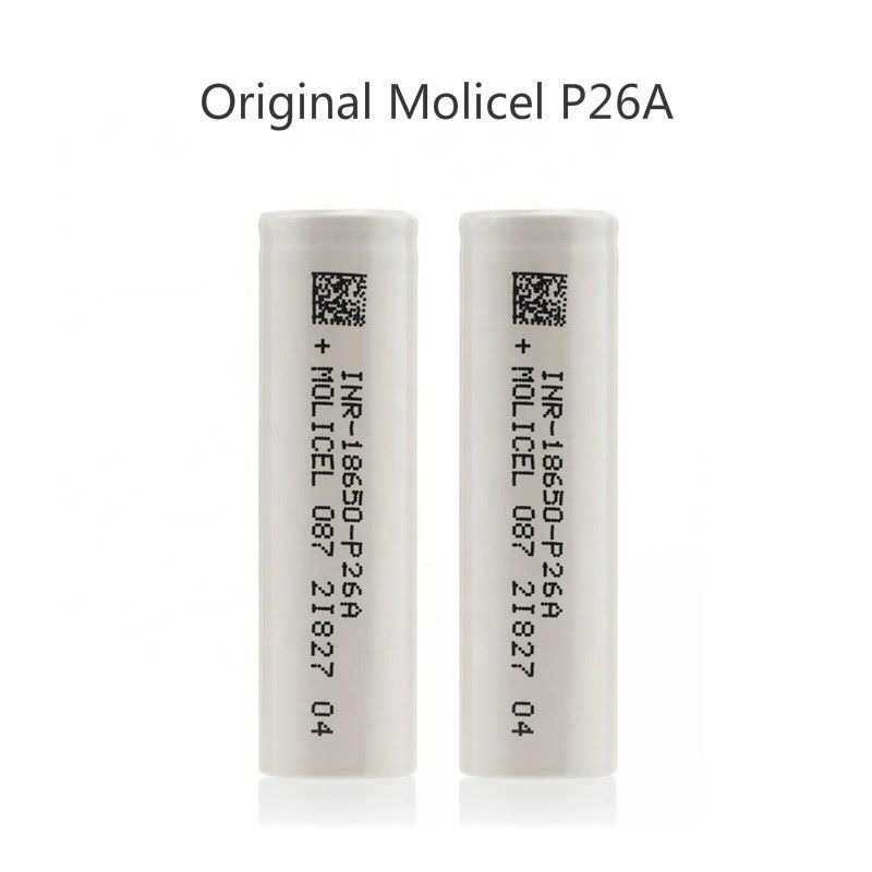 Molicel P26A 18650 Batteriezelle Lithium-Ionen 35A 3,7 V Wiederaufladbare Batterie 2600mah