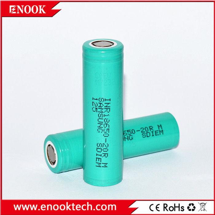 Im Lager 18650 samsung 20R 3.7v 2000mah 18650 Lithium Wiederaufladbare Li-Ionen-Batterie Für Batterie-Pack