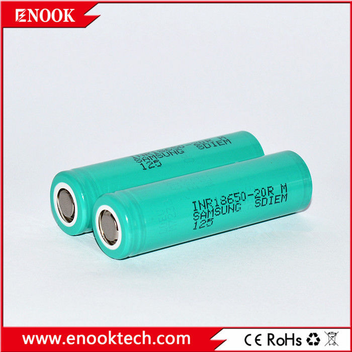 Im Lager 18650 samsung 20R 3.7v 2000mah 18650 Lithium Wiederaufladbare Li-Ionen-Batterie Für Batterie-Pack