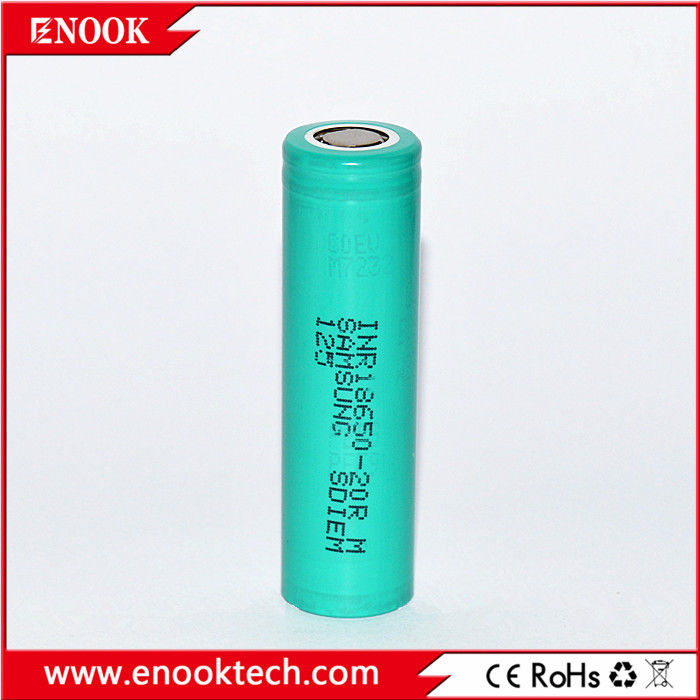 Im Lager 18650 samsung 20R 3.7v 2000mah 18650 Lithium Wiederaufladbare Li-Ionen-Batterie Für Batterie-Pack