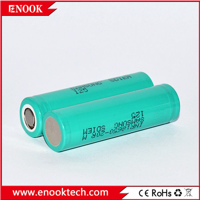 Im Lager 18650 samsung 20R 3.7v 2000mah 18650 Lithium Wiederaufladbare Li-Ionen-Batterie Für Batterie-Pack