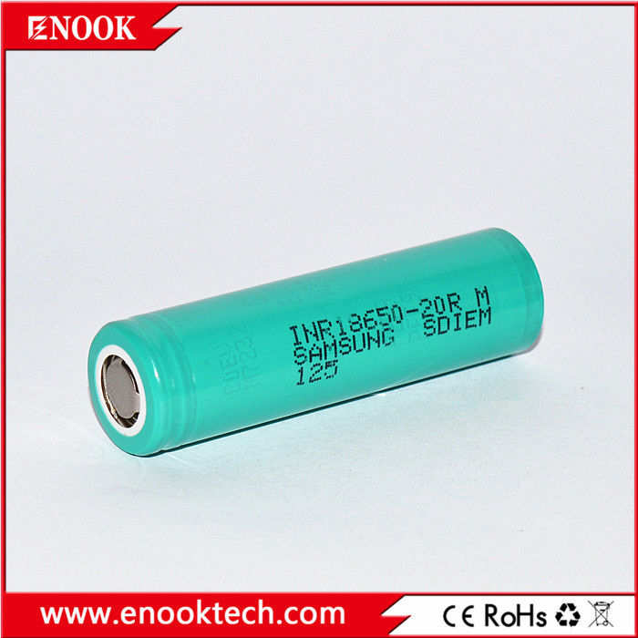 Im Lager 18650 samsung 20R 3.7v 2000mah 18650 Lithium Wiederaufladbare Li-Ionen-Batterie Für Batterie-Pack