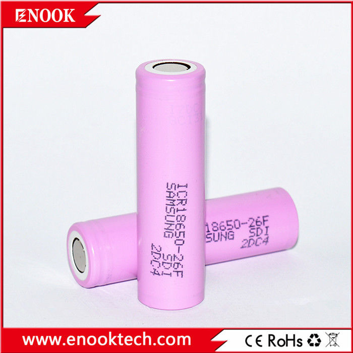 ICR18650 2200 mAh samsung-26F 3.7V wiederaufladbare Lithium-Ionen-Batterie mit hoher Entlademenge
