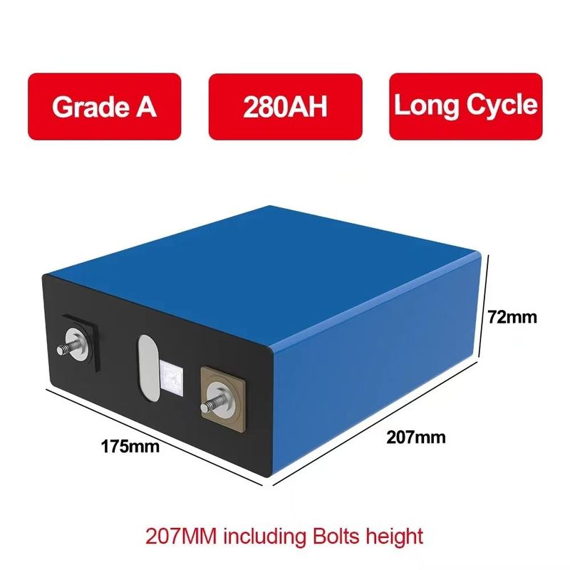 Monomer-Lithium-Ionen-Tiefkreislaufbatterie der Klasse A 300Ah 3,2 V Prismatische LFP-Zellen