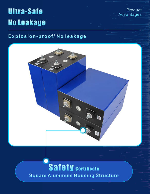 3.2V 230Ah Leistung Lebensdauer Po4 Lithium-Ionen Batteriezelle für Elektrofahrzeuge