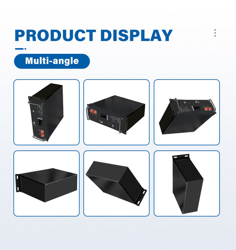 Smart BMS LiFePO4 10kwh 48V 200Ah Solar Lithium Ion Server Rack montierte Batterie für das Sonnensystem