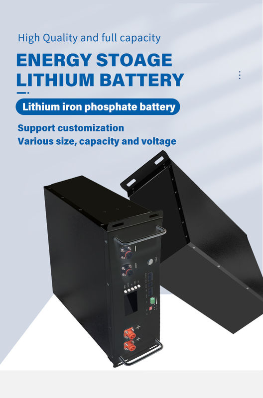 Smart BMS LiFePO4 10kwh 48V 200Ah Solar Lithium Ion Server Rack montierte Batterie für das Sonnensystem