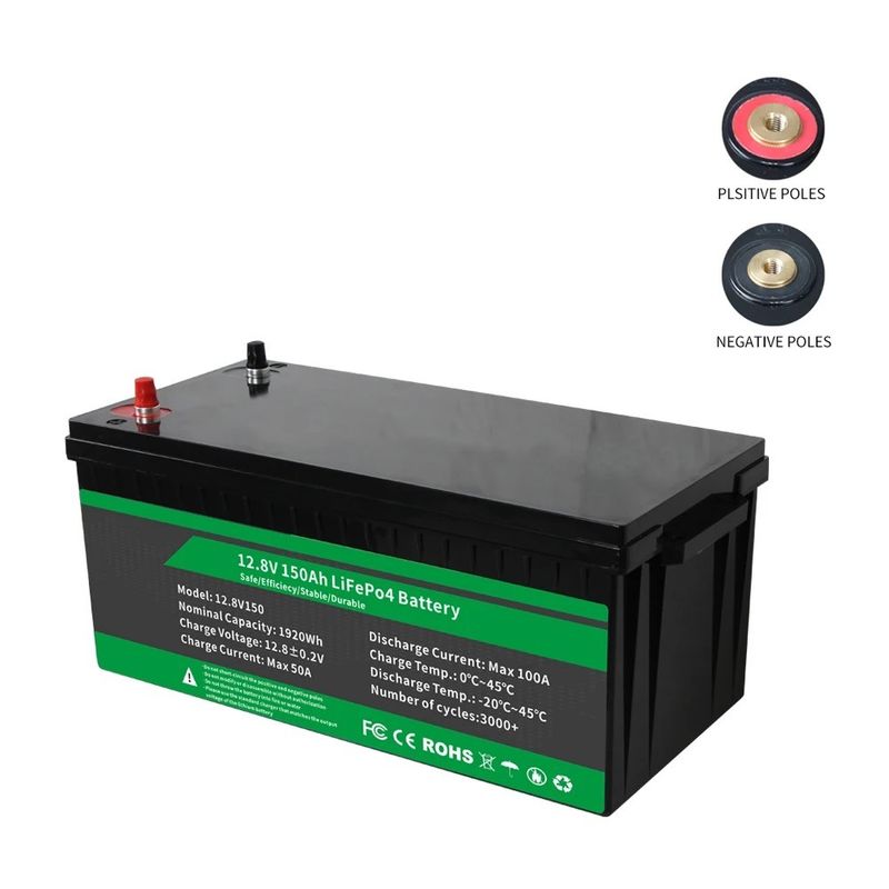 12.8v 100ah 150ah 105ah 200ah Lithium-Ionen-Batterie mit fortgeschrittener BMS-Funktion