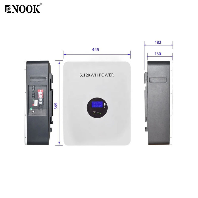 48v 51.2v 10 Kw 200ah Lithiumstrom Wand Lithium Solarbatterie Powerwall Hybrid Solarstromsystem