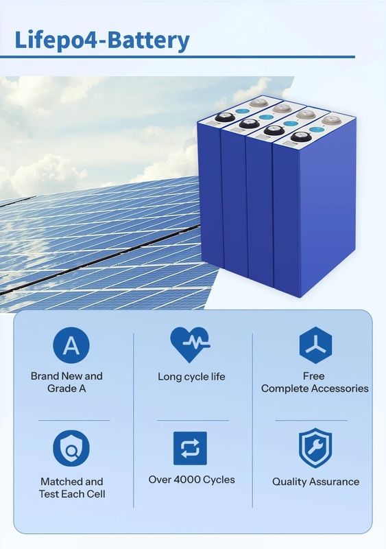 Original QR Code Lifep04 Lithium-Ionen-Batterie 280ah 105ah 200ah 304ah 50ah 173ah Klasse A