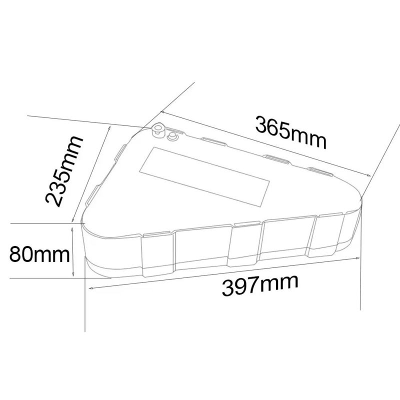 36V 48V 52V 60V 72V 20AH 25AH 30AH Dreieck EBike Batteriepacks Lithiumbatterien für Mountain E Bike