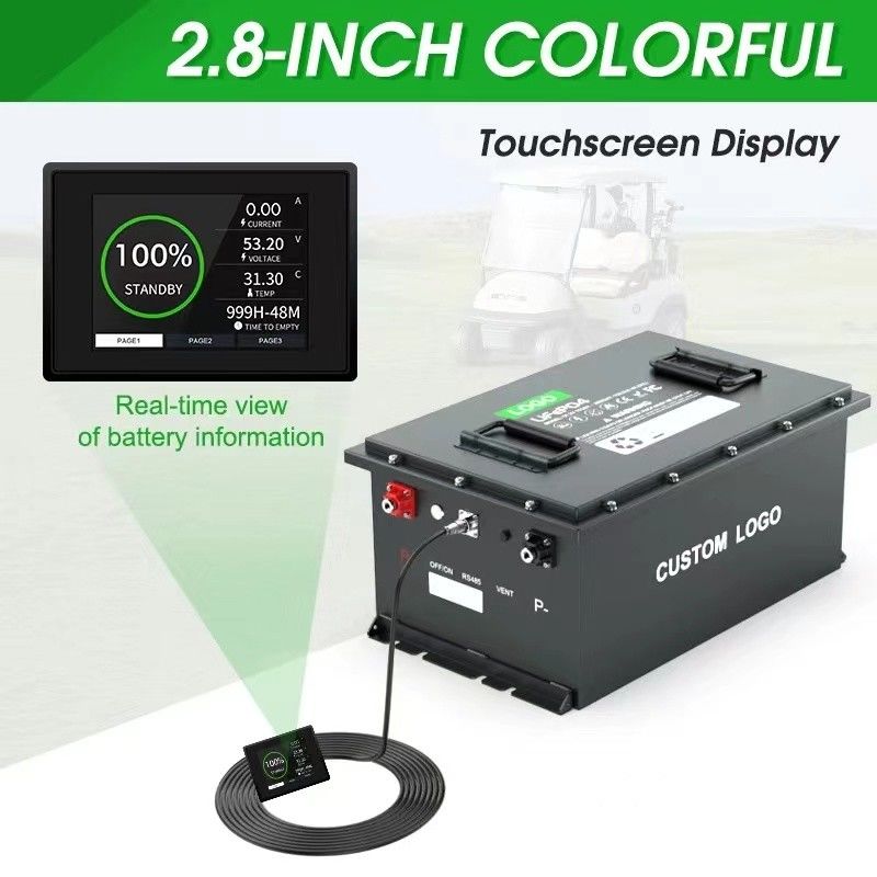 OEM/ODM Lifepo4 Batterie Golfkarrenbatterie 24V 36V 48V 72V 50Ah 100Ah 200Ah mit Smart BMS